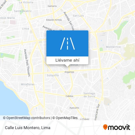 Mapa de Calle Luis Montero