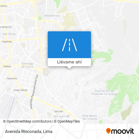 Mapa de Avenida Rinconada