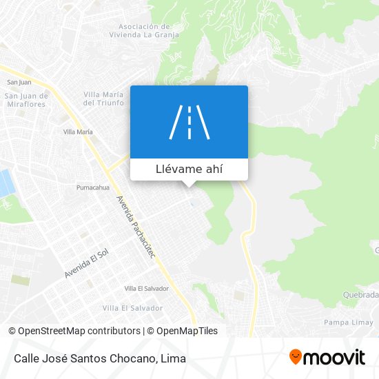 Mapa de Calle José Santos Chocano
