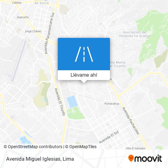 Mapa de Avenida Miguel Iglesias