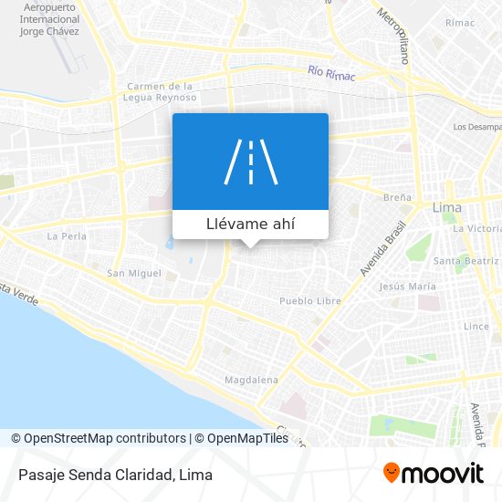 Mapa de Pasaje Senda Claridad