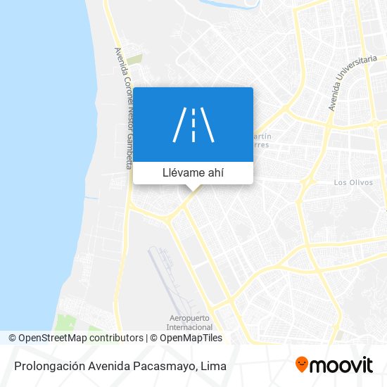 Mapa de Prolongación Avenida Pacasmayo