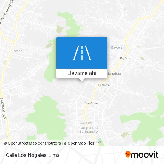 Mapa de Calle Los Nogales