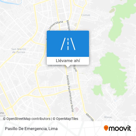 Mapa de Pasillo De Emergencia