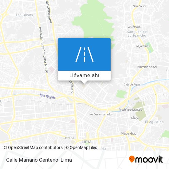 Mapa de Calle Mariano Centeno