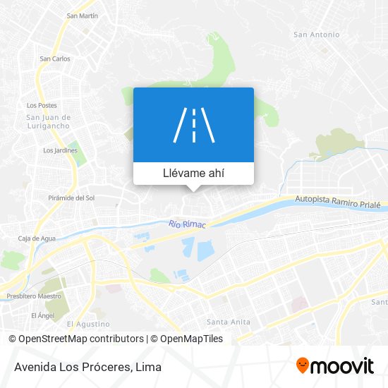 Mapa de Avenida Los Próceres