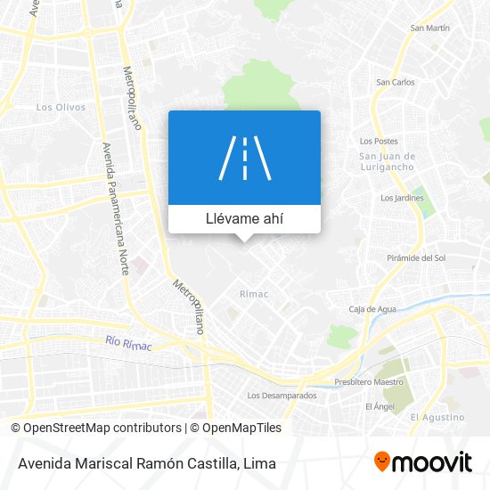 Mapa de Avenida Mariscal Ramón Castilla