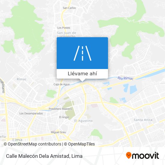 Mapa de Calle Malecón Dela Amistad