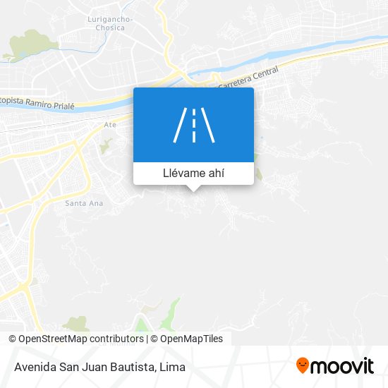 Mapa de Avenida San Juan Bautista