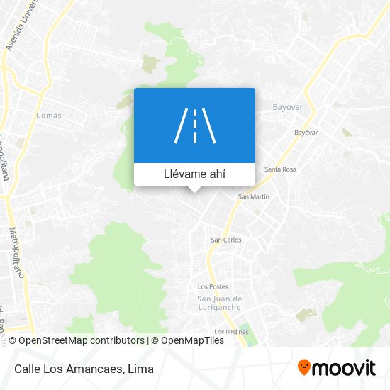 Mapa de Calle Los Amancaes