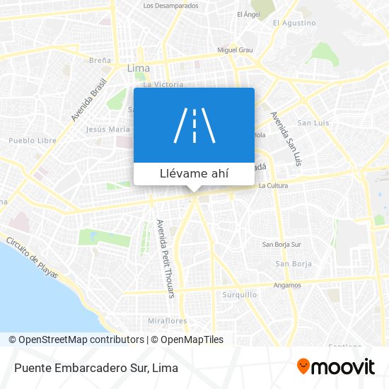 Mapa de Puente Embarcadero Sur