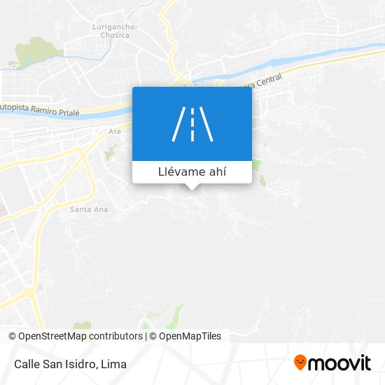 Mapa de Calle San Isidro