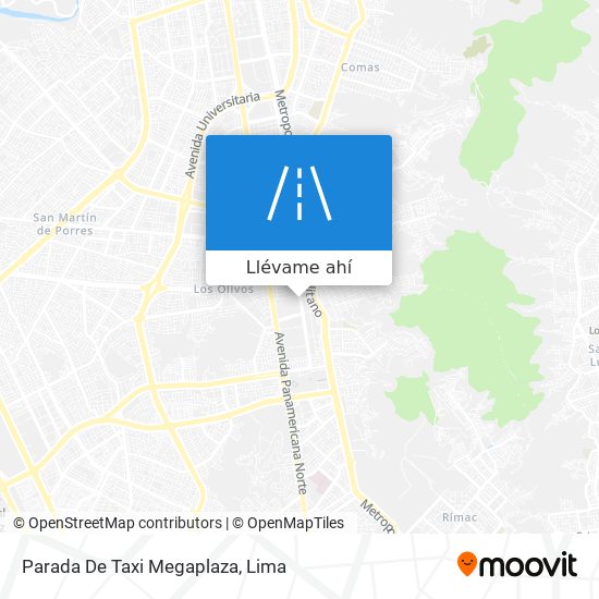 Mapa de Parada De Taxi Megaplaza