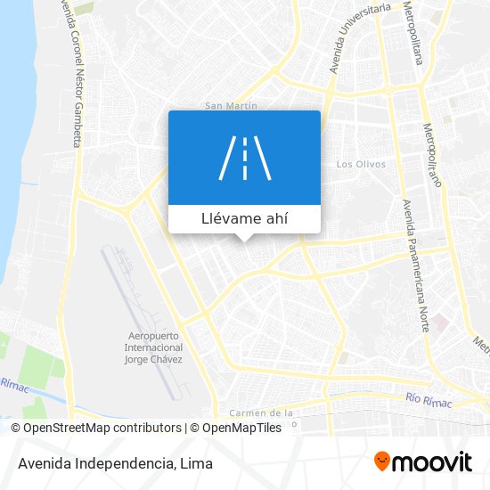 Mapa de Avenida Independencia