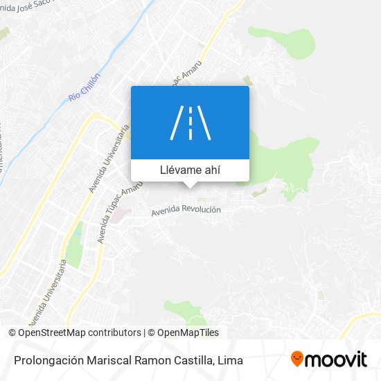 Mapa de Prolongación Mariscal Ramon Castilla