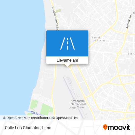 Mapa de Calle Los Gladiolos