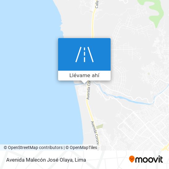 Mapa de Avenida Malecón José Olaya