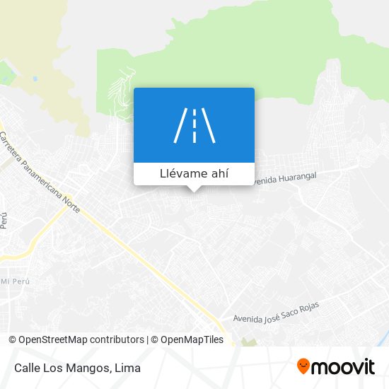 Mapa de Calle Los Mangos