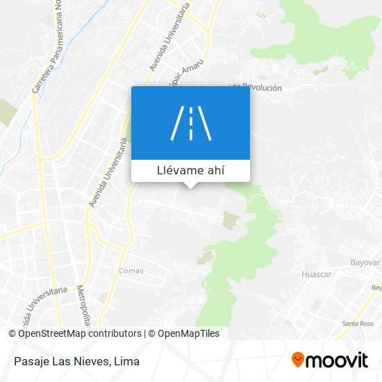 Mapa de Pasaje Las Nieves