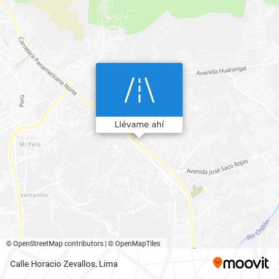 Mapa de Calle Horacio Zevallos