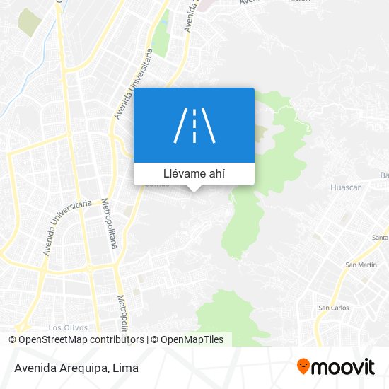 Mapa de Avenida Arequipa