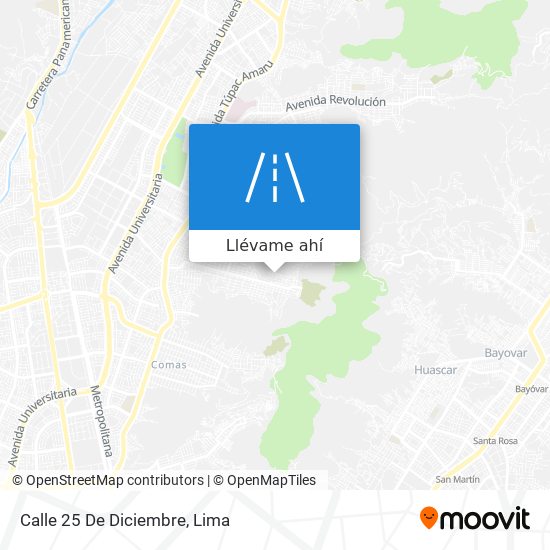 Mapa de Calle 25 De Diciembre