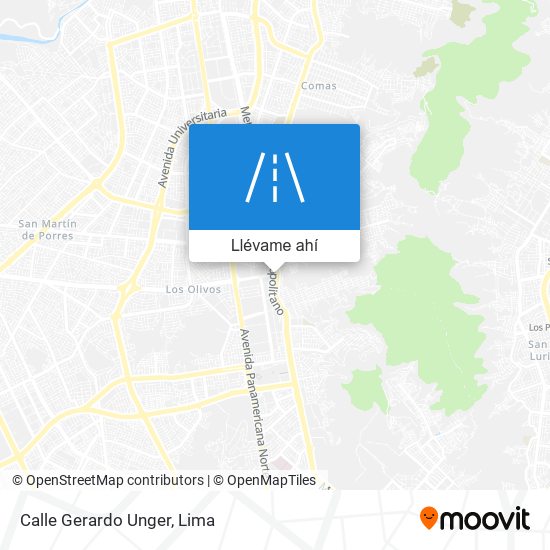 Mapa de Calle Gerardo Unger