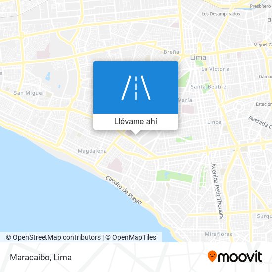 Mapa de Maracaibo