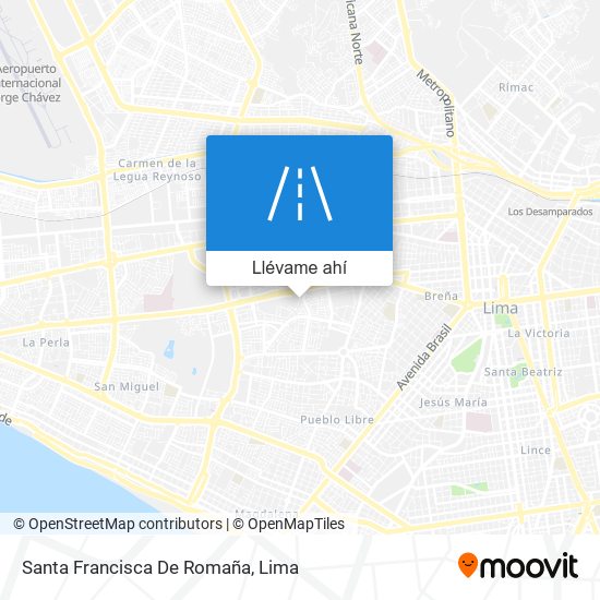 Mapa de Santa Francisca De Romaña