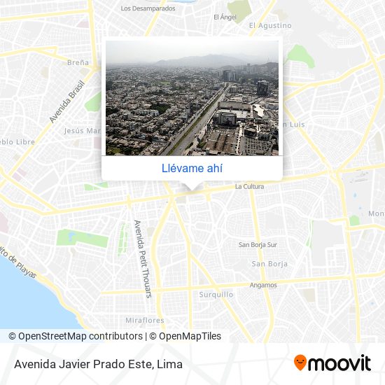 Mapa de Avenida Javier Prado Este