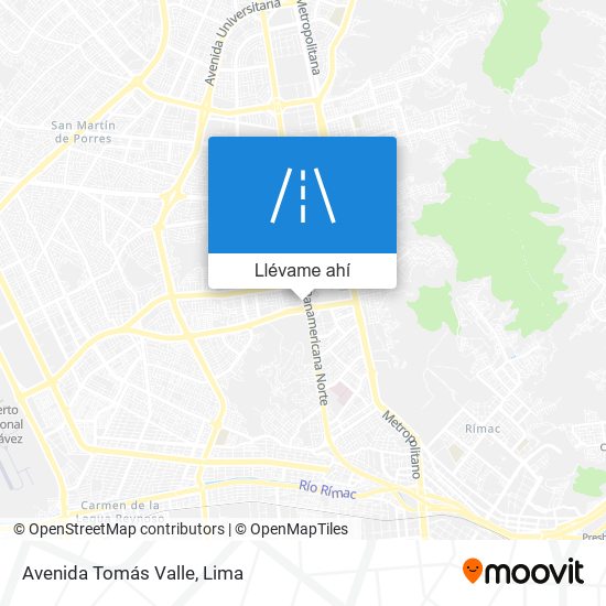 Mapa de Avenida Tomás Valle