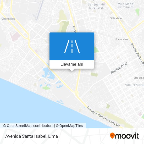 Mapa de Avenida Santa Isabel
