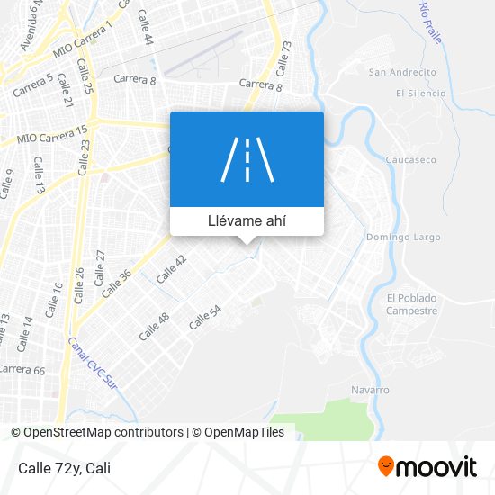 Mapa de Calle 72y