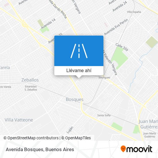 Mapa de Avenida Bosques