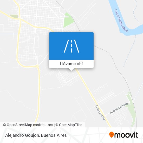 Mapa de Alejandro Goujón