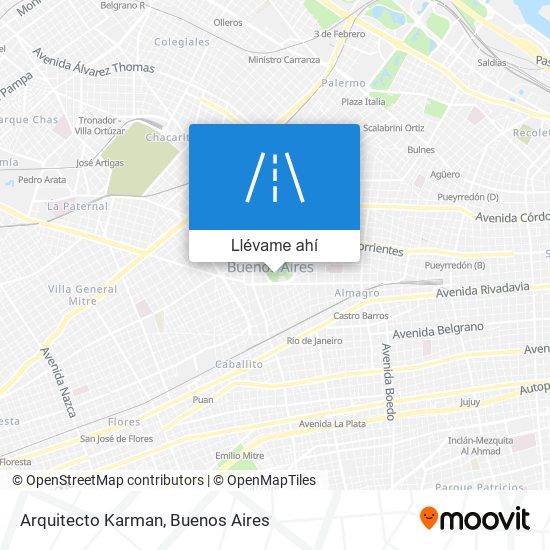 Mapa de Arquitecto Karman