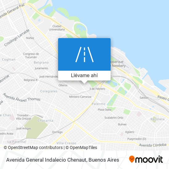 Mapa de Avenida General Indalecio Chenaut