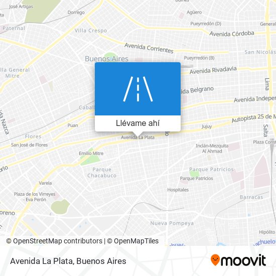 Mapa de Avenida La Plata