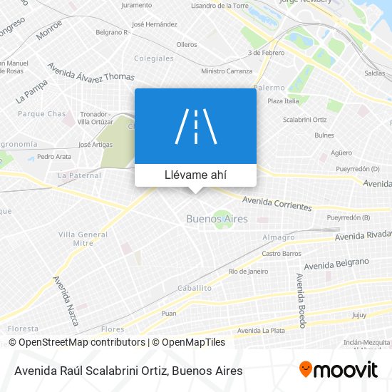 Mapa de Avenida Raúl Scalabrini Ortiz