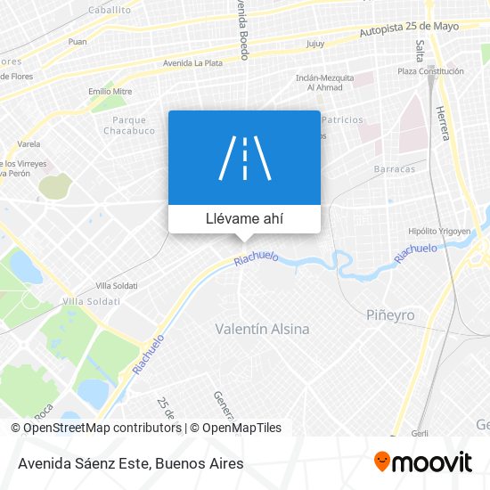 Mapa de Avenida Sáenz Este