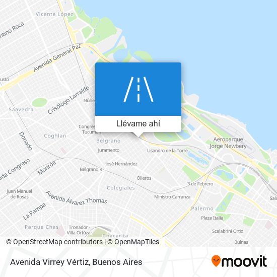 Mapa de Avenida Virrey Vértiz