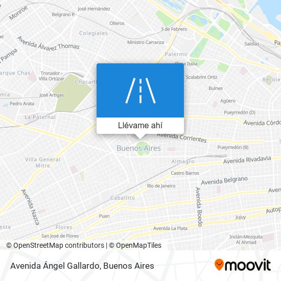 Mapa de Avenida Ángel Gallardo