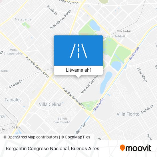 Mapa de Bergantín Congreso Nacional