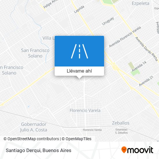 Mapa de Santiago Derqui