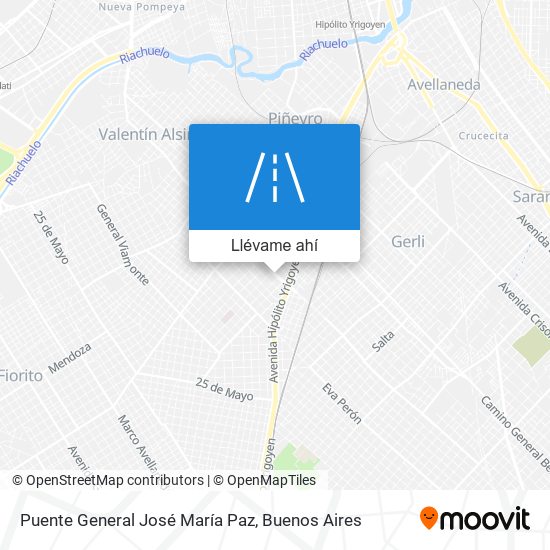 Mapa de Puente General José María Paz