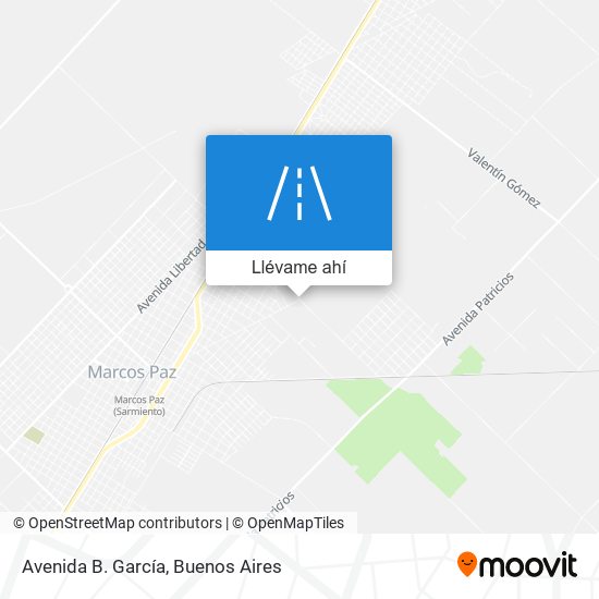 Mapa de Avenida B. García