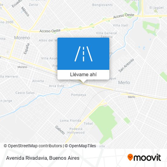 Mapa de Avenida Rivadavia