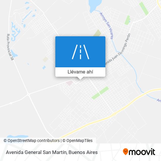 Mapa de Avenida General San Martín