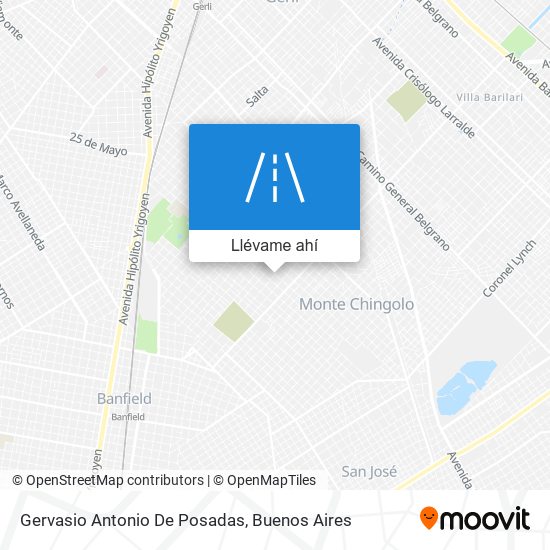 Mapa de Gervasio Antonio De Posadas
