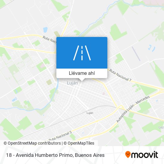 Mapa de 18 - Avenida Humberto Primo